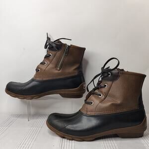 Sperry Top Sider Syren Gulf Duck Boots Women's Size 9M Brown Waterproof